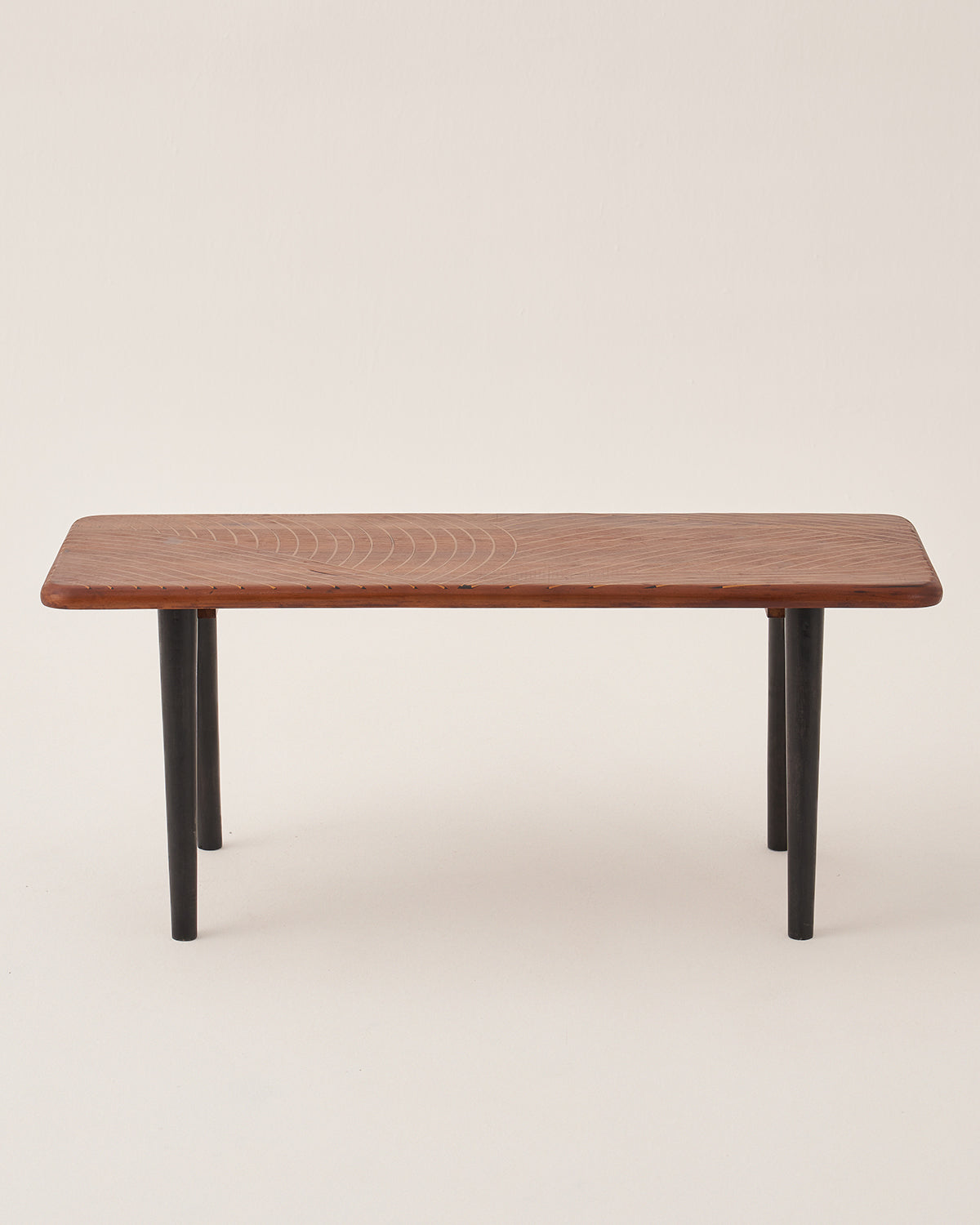 Brass Inlay Bench - Teak Finish / Teak Wood / 112L X 41W X 46H In Cms - Indoor Furniture