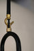 Brewer Ribbed Glass Light - Black / Mild Steel, Wood and Fluted Glass - Lighting