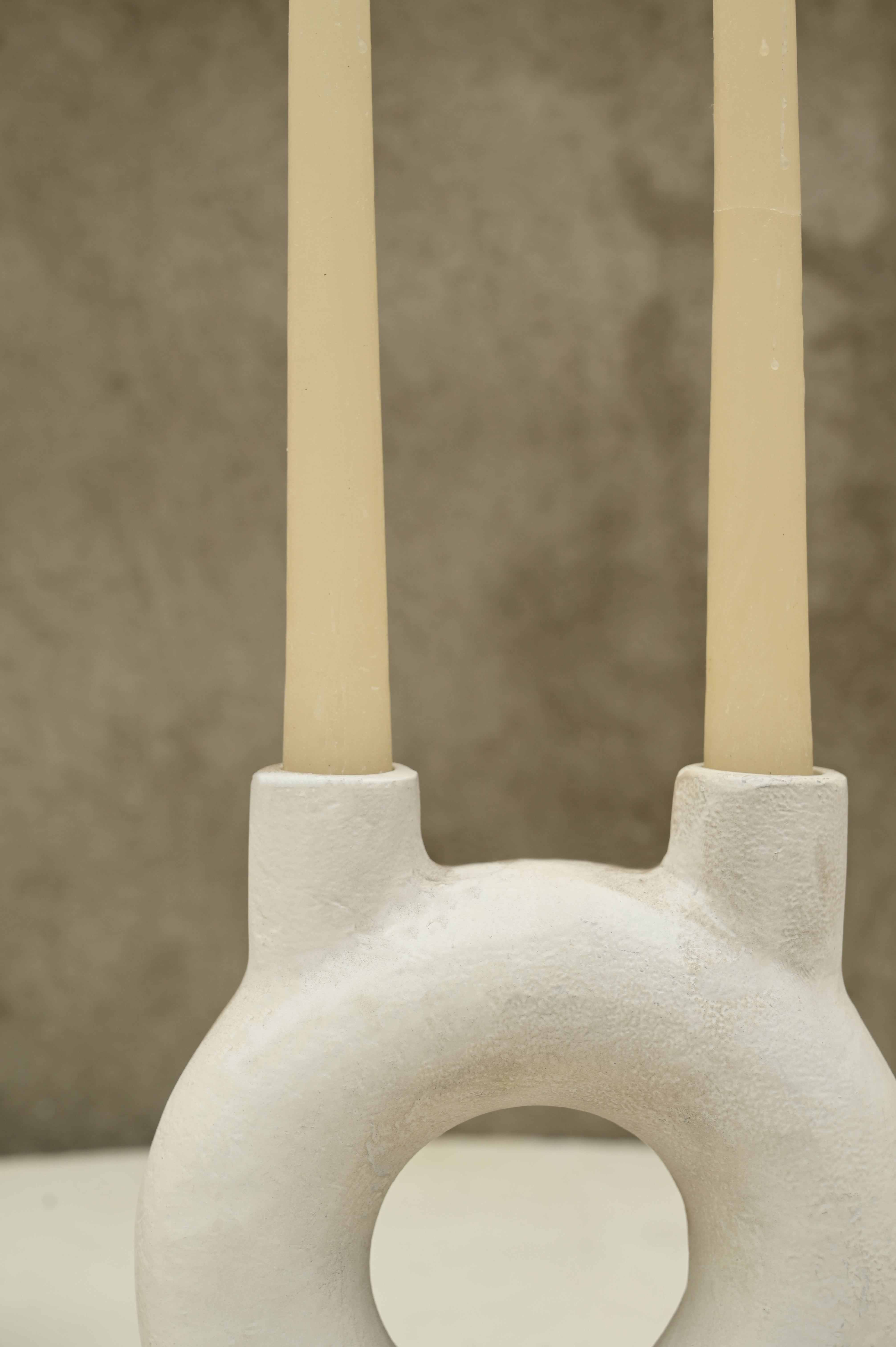 Brisa Candle Holder - L:10 x W:2 x H:7 In inches / Aluminium - Décor