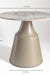 Brun Coffee Table - CM - L:- 54 x W:- 54 x H:- 47 / Mild Steel and Stone - Indoor Furniture