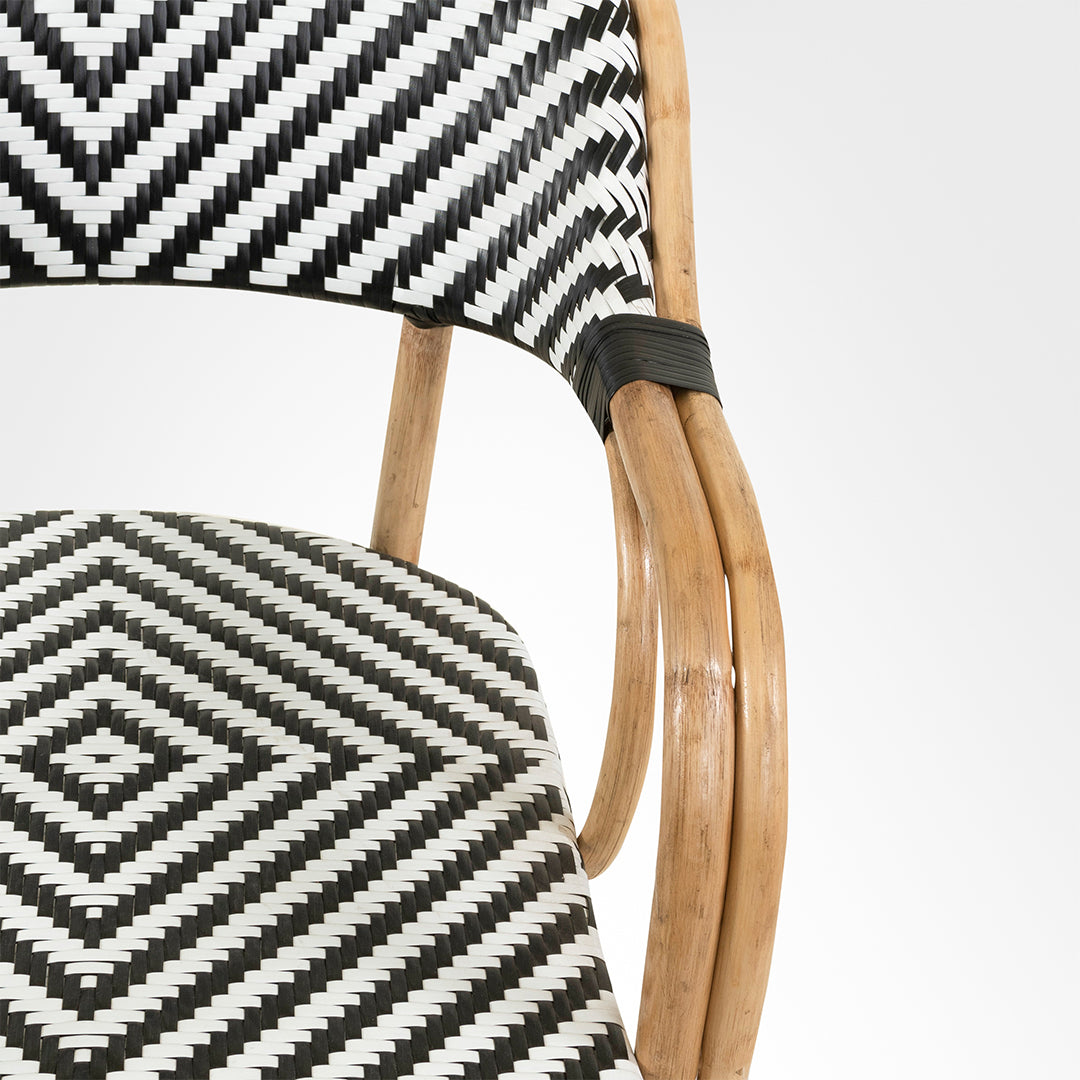 Bv Popsicle Cane Table And Chairs With Armrest Set