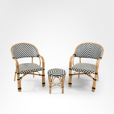Bv Popsicle Cane Table And Chairs With Armrest Set