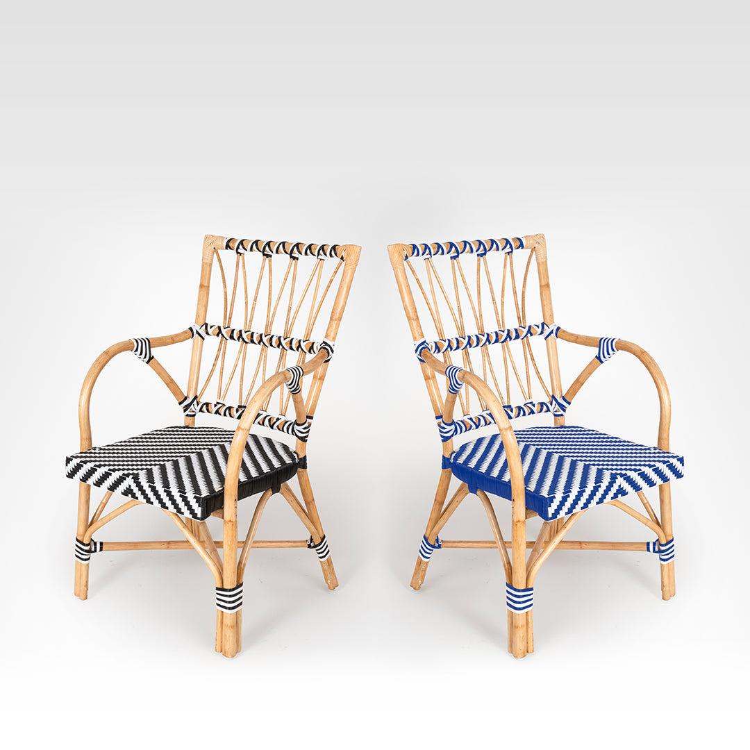 C Popsicle Cane Chair With Arms