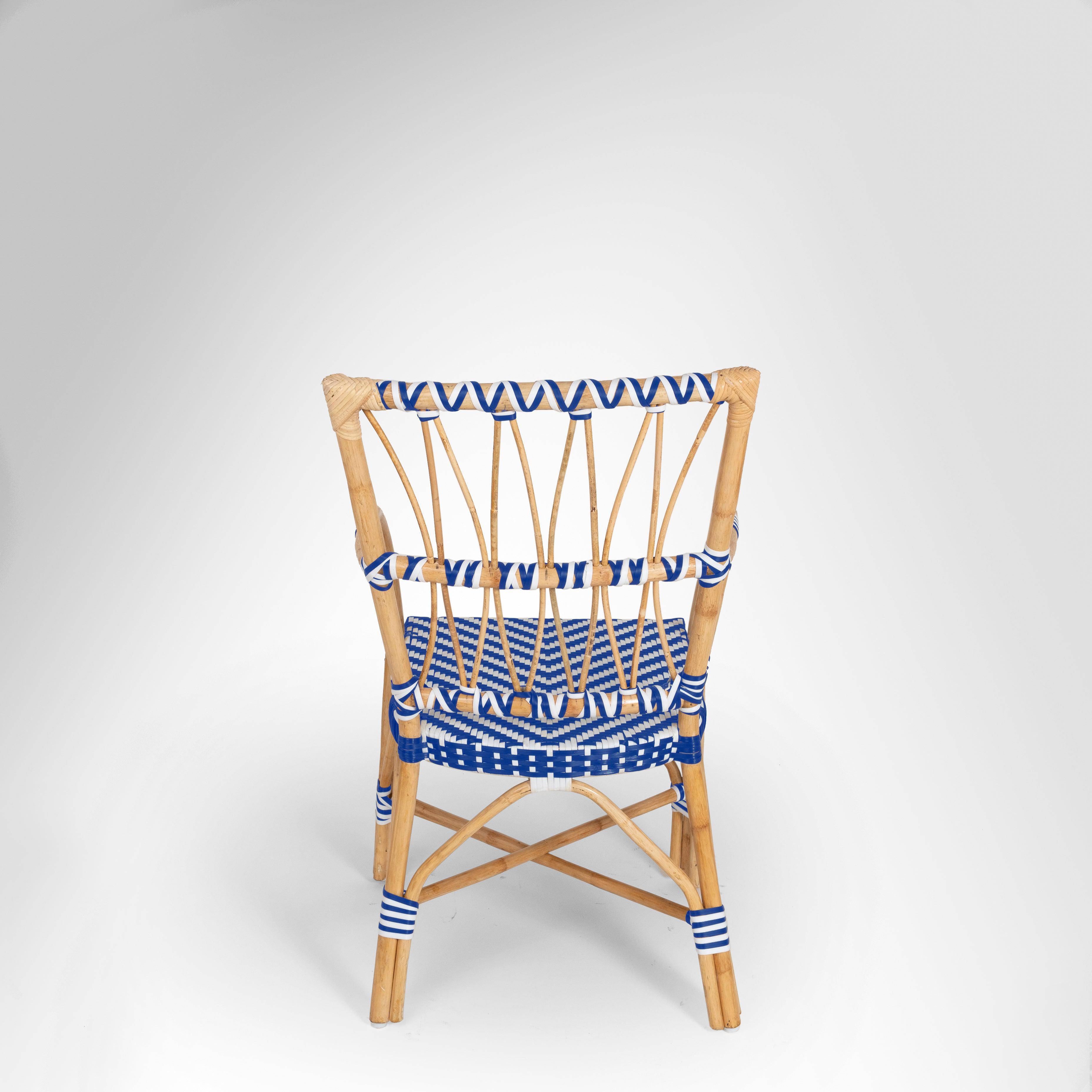 C Popsicle Cane Chair With Arms