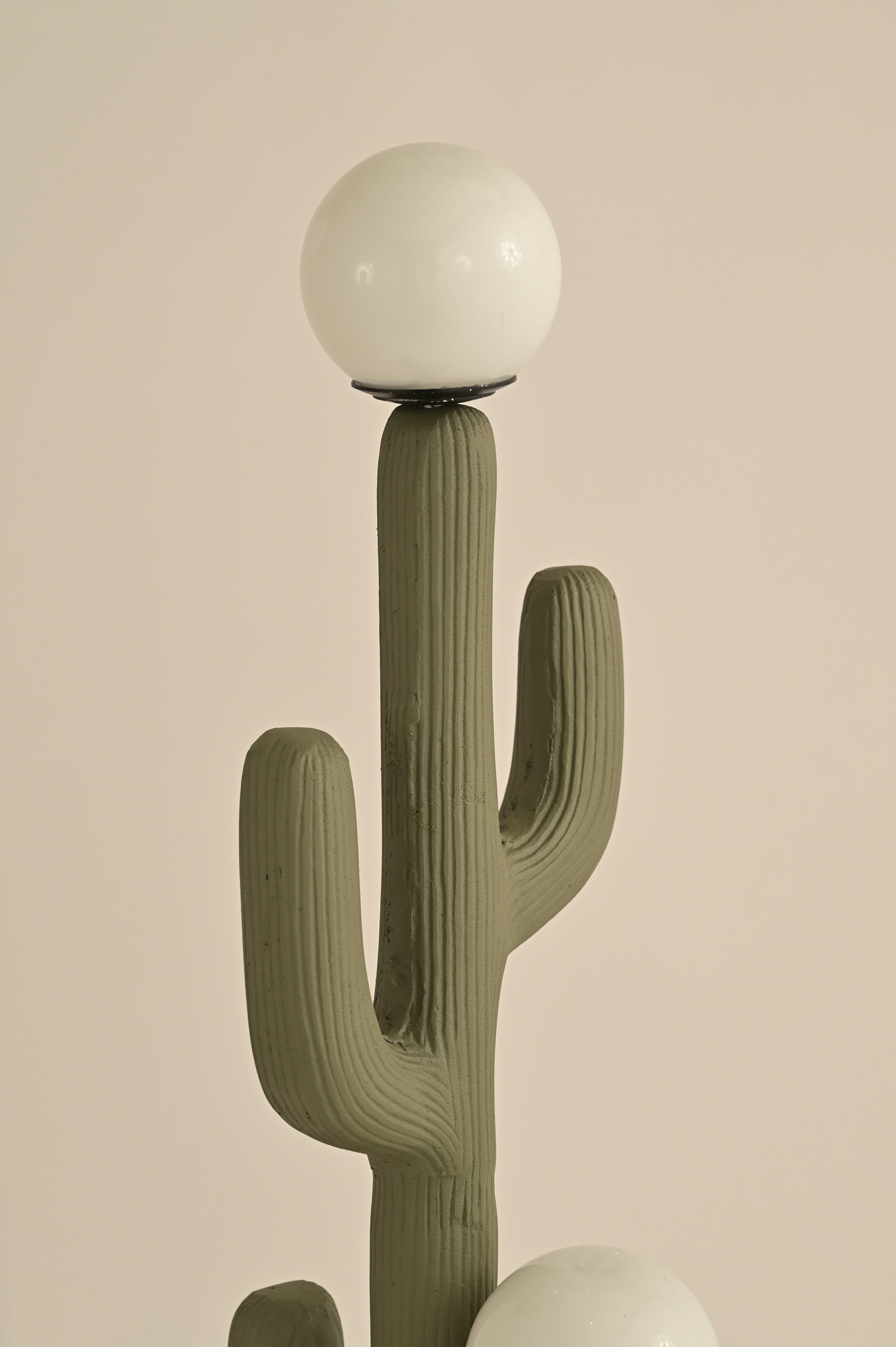 Cactus Table Lamp - Sage Green / Cast Aluminium / 25L X 25W X 65H In Cms - Lighting