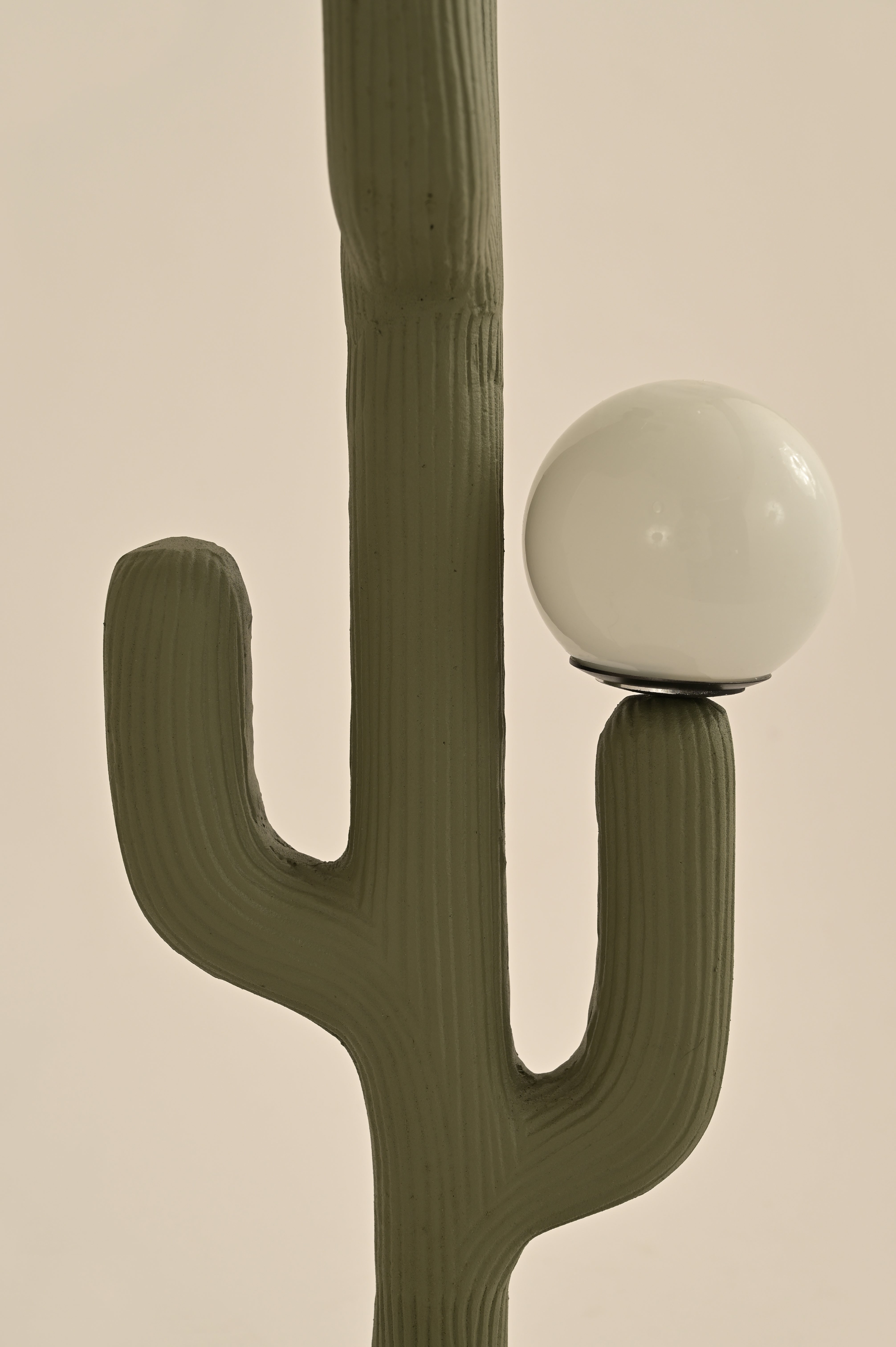 Cactus Table Lamp - Sage Green / Cast Aluminium / 25L X 25W X 65H In Cms - Lighting