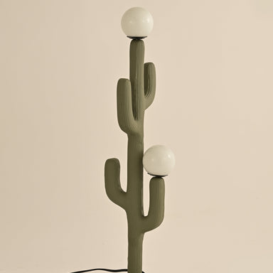 Cactus Table Lamp - Sage Green / Cast Aluminium / 25L X 25W X 65H In Cms - Lighting