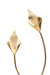 Calla Lily Bowl - Natural / Brass and wood - Decor