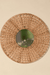 Cane Round Wall Mirror - Neutral / Cane, metal and mirror / D: 24.5’’ - Decor