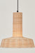 Canopy Cane Lamp - Natural Cane / Cane and Mild steel / 38L X 38W X 40H In Cms - Lighting