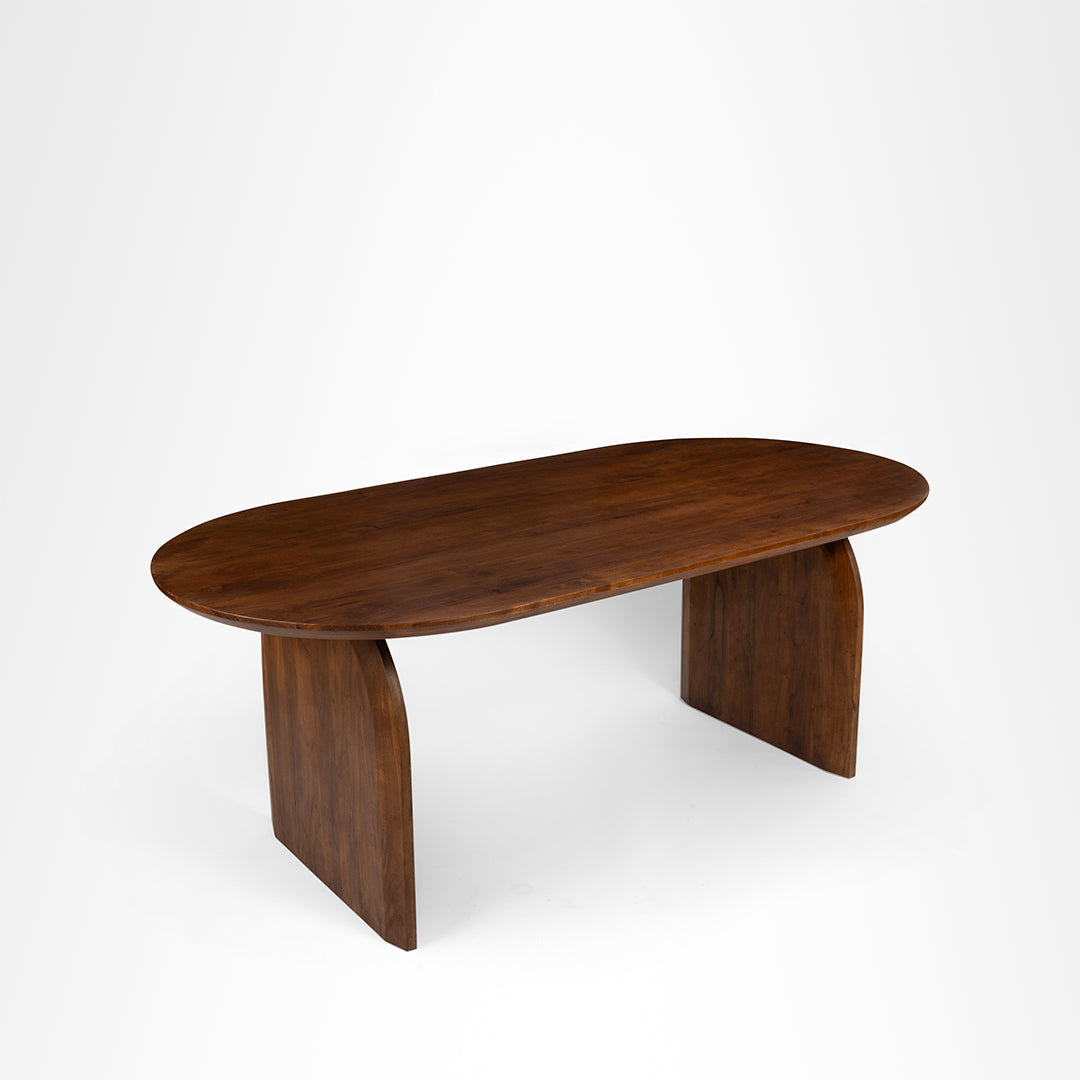 Celeste Dining Table No. 14 - L: 78’’ W: 39’’ H: 30’’ / Walnut / Acacia Wood - Indoor Furniture