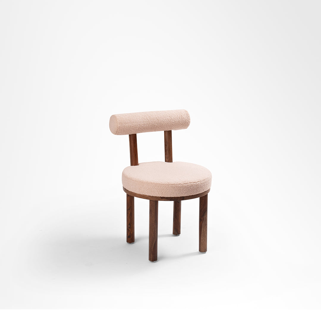 Celeste Dining Table No. 14 Set Of 6 - Chair- W: 20’’ D: 22’’ H: 31’’ SH: 18’’ Table- L: 67’’ B 36’’ H: 30’’ / Walnut