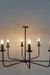 chandelier for living room black candle-bra vintage lights