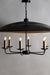 CLR121 Large Black Sphere 36" Chandelier