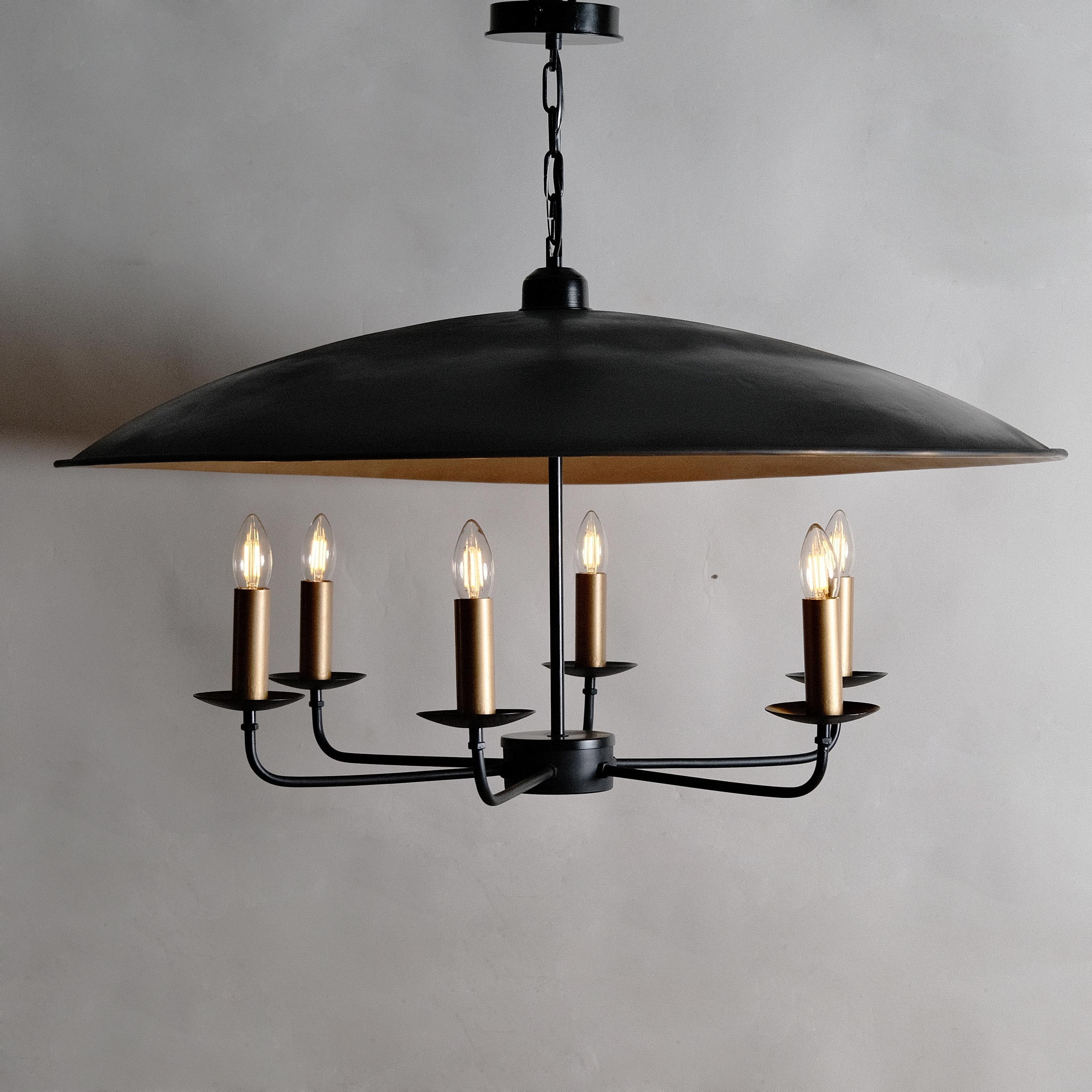 CLR121 Large Black Sphere 36" Chandelier
