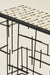 Checkerboard Console - White & Black / Metal & Resin / 121L X 32W X 76H In Cms - Indoor Furniture