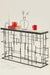 Checkerboard Console - White & Black / Metal & Resin / 121L X 32W X 76H In Cms - Indoor Furniture