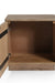 Chevron End Table - Natural / Oak Wood / L: 50.80 x W: 45.72 x H: 50.80 cms - Indoor Furniture
