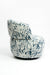 Chihiro Swivel Lounge Chair - Wood and Upholstery / CM:- L:- 71 x W:- 69 x H:- 73 - Indoor Furniture