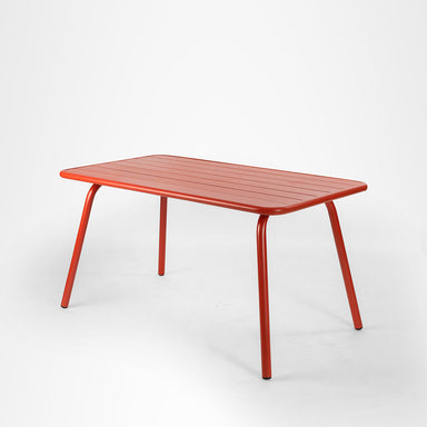 Cider Patio Table 6 Seater - Cider Red / Aluminium / L: 55’’ B 30’’ H: 30’’ - Outdoor Tables