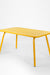 Cider Patio Table 6 Seater - Cider Yellow / Aluminium / L: 55’’ B 30’’ H: 30’’ - Outdoor Tables