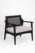 Citrine Lounge Chair - W: 27 ’ D: 26’’ H: 29.5’’ SH: 17’’ / Black / Acacia Wood - Indoor Furniture