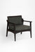 Citrine Lounge Chair - W: 27 ’ D: 26’’ H: 29.5’’ SH: 17’’ / Black / Acacia Wood Fabric - Indoor Furniture