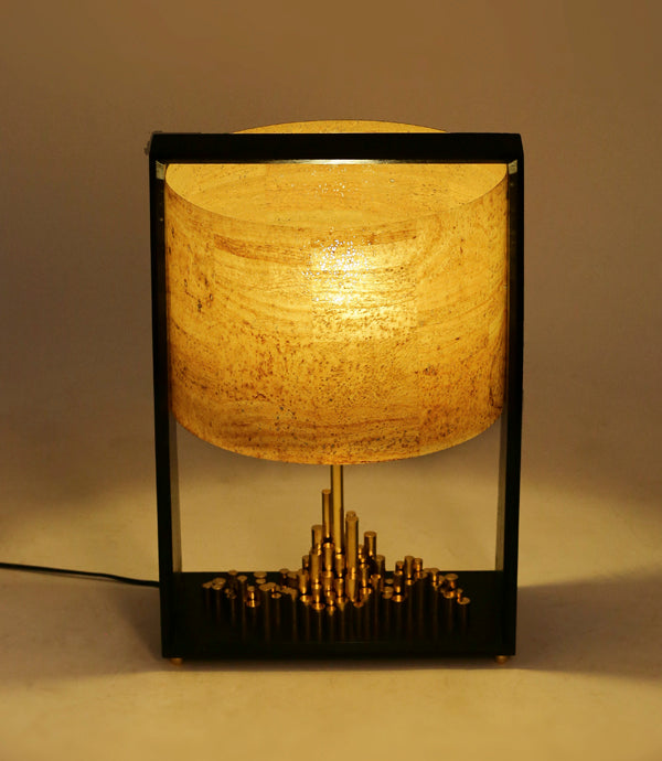 City Of Light - Natural / Brass, cork and wood - Lighting