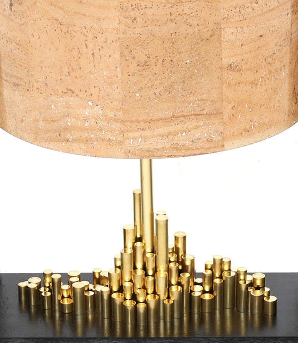 City Of Light - Natural / Brass, cork and wood - Lighting