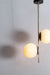 clear gold hanging light lamp fixture bedroom living room