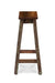 Cleo Bar Stool - Assorted colors / Reclaimed Wood / L:55 x D:42 x H:82 in cm - Indoor Furniture