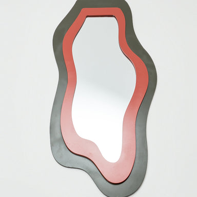 Cleo Mirror - Burnt Orange & Green / MDF / 56L X 4W X 137H In Cms - Décor