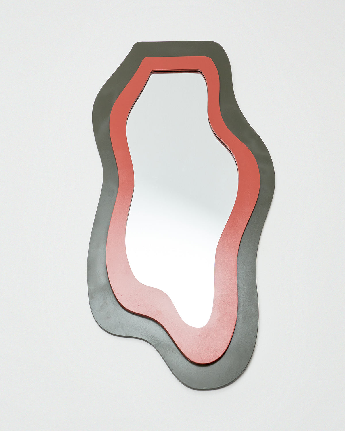 Cleo Mirror - Burnt Orange & Green / MDF / 56L X 4W X 137H In Cms - Décor