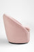 Cocoon Swivel Chair - Pastel Pink / Cotton Fabric Upholstery / L:30 x H:30 x SH:15 In inches - Indoor Furniture