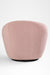 Cocoon Swivel Chair - Pastel Pink / Cotton Fabric Upholstery / L:30 x H:30 x SH:15 In inches - Indoor Furniture