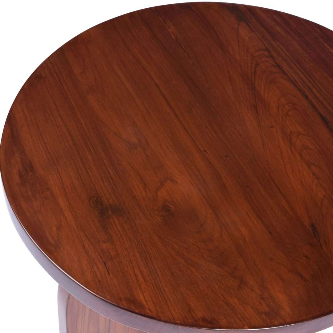 Cole Round Side Table - Teak / Teakwood / H: 18’’ Dia: 16’’ - Furniture