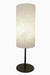 Colombo Table Lamp - Dia: 6’’ H: 19’’ / Black and White / Mild Steel and Poplin - Lighting