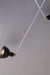 Contemporary Scandi Two-Arm Ceiling Light Fixture