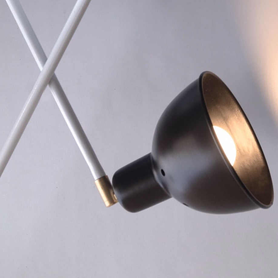 Contemporary Scandi Two-Arm Ceiling Light Fixture