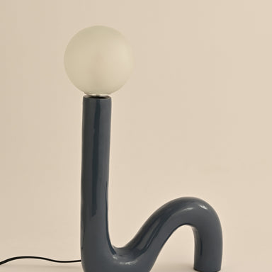 Convoy Table Lamp - Airforce Blue / Metal Finish: Gloss / 35L X 8W X 52H In Cms - Lighting