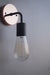 Copper Baseplate Black Wall Sconce