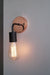 Copper Baseplate Black Wall Sconce