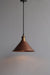 Copper Tapered Cone Decorative Pendant Light 10Inch