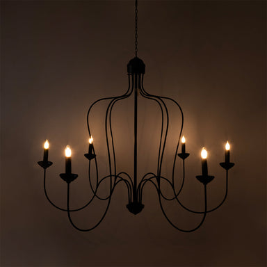 Coral Chandelier - Matte Black / Iron / 48’’Wx 48’’H - Lighting