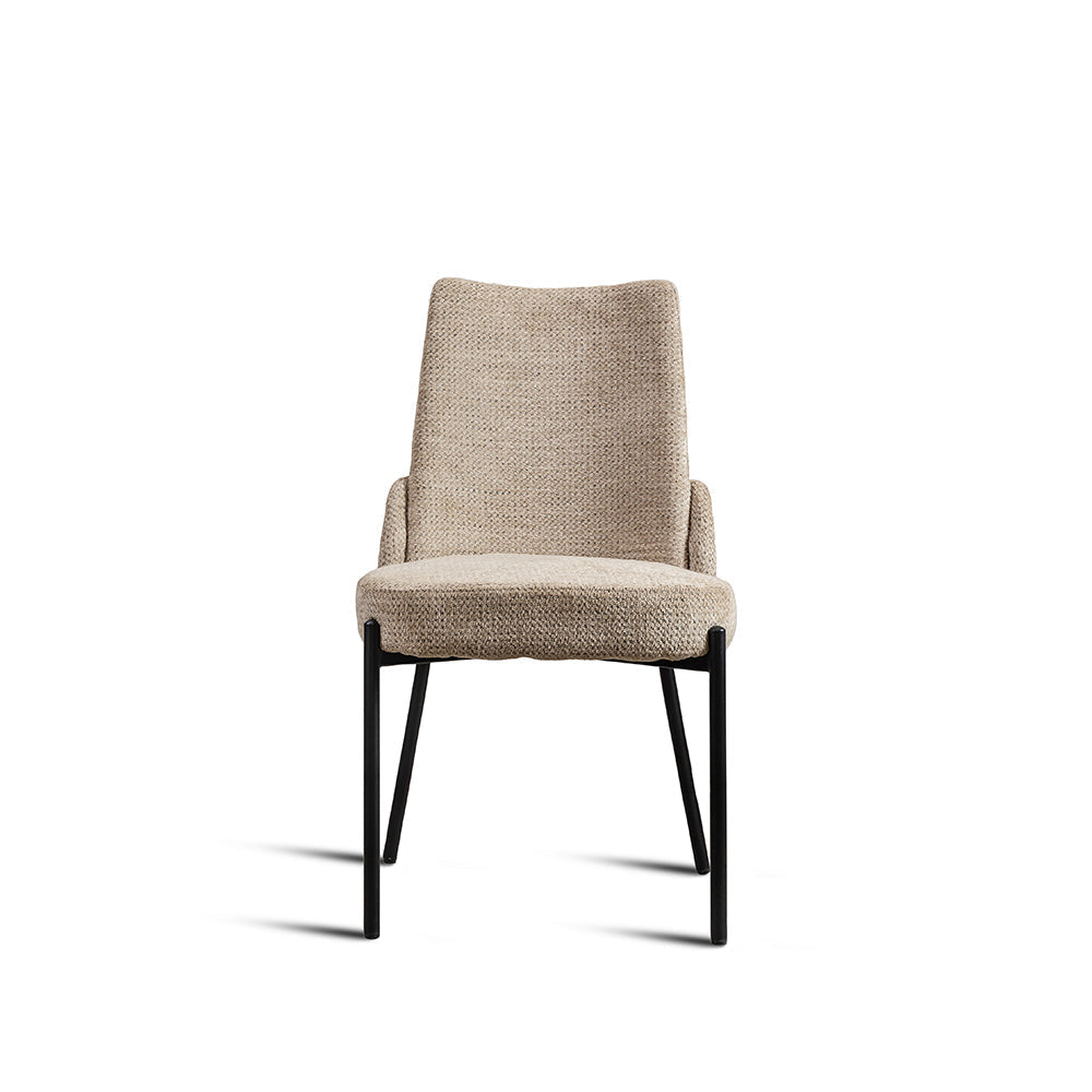 Core Dining Chair - Mild Steel and Upholstery / CM: - L:- 51 x W:- 59 x H:- 87 - Indoor Furniture