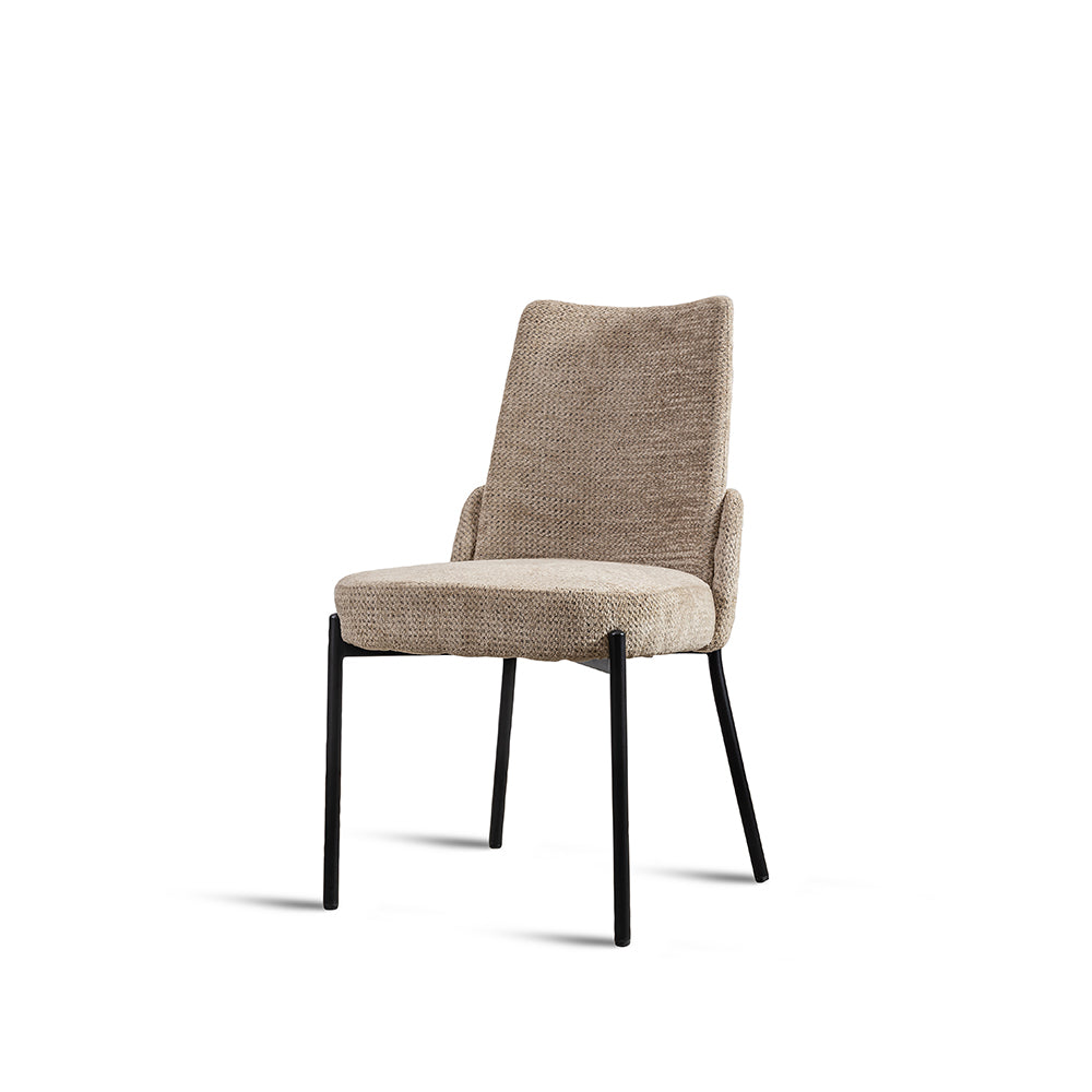 Core Dining Chair - Mild Steel and Upholstery / CM: - L:- 51 x W:- 59 x H:- 87 - Indoor Furniture