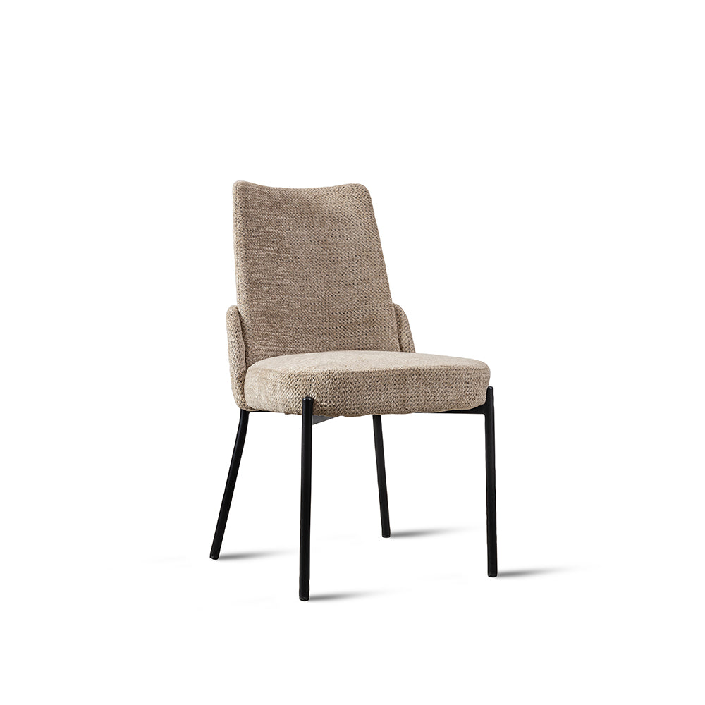 Core Dining Chair - Mild Steel and Upholstery / CM: - L:- 51 x W:- 59 x H:- 87 - Indoor Furniture