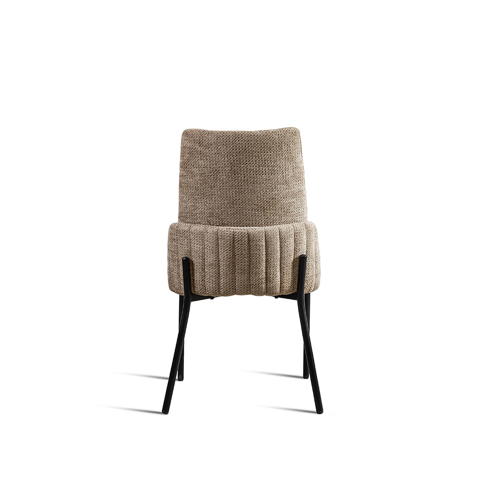 Core Dining Chair - Mild Steel and Upholstery / CM: - L:- 51 x W:- 59 x H:- 87 - Indoor Furniture