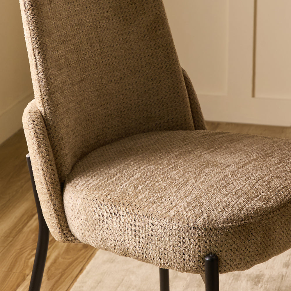 Core Dining Chair - Mild Steel and Upholstery / CM: - L:- 51 x W:- 59 x H:- 87 - Indoor Furniture
