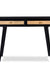 Cotswold Rattan Black Console Table - Black / Wood and Cane / L:110 x D:35 x H:82 in cm - Indoor Furniture